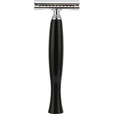 Rasoir de sécurité double tranchant, manuel, précis, durable, pratique, rasage sûr, noir (1/5)