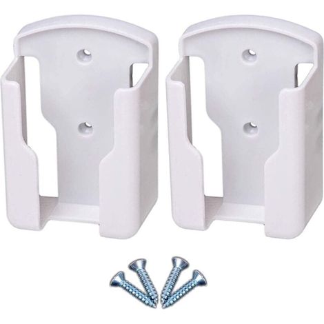 Support de télécommande mural pour systèmes de télévision et de climatisation Boîte de rangement murale pour télécommande universelle pour télécommande, blanc, paquet de 2 (1/4)