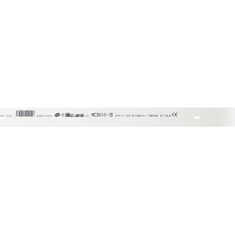 Moldura (blanco 9016) 30x10mm Blanco Longitud 2 Metros