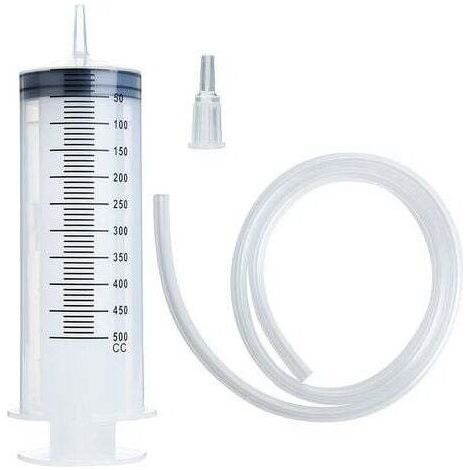 SNQ – Seringue 500 ml – Pompe réutilisable grande capacité – Tube d'encre 1m pour applications précises – Usage professionnel (1/2)