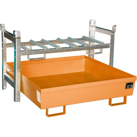 Bauer Südlohn Étagère à fûts FRA-3, laquée, orange jaune