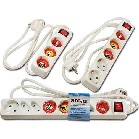 Arcas 92700005 Steckdosenleiste 5-fach, 1,5 m Kabellänge (1/3)