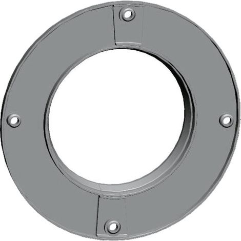 Wolf Rosette DN100 Innenwand, rund zweiteilig, weiß, aus PP, 2651736