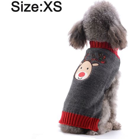 Pull pour animaux de compagnie, vêtement pour chat et chien, petit et moyen gabarit, costume de Noël en peluche