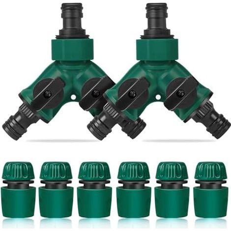 Set of 2 3/4" Water Dispensers - Dispenser with 6 x 1/2" Valves - Landscaping, Horticulture, Flower Growing, Irrigation (1/5)