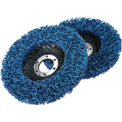 Roue de decapage agressif 125 mm bleu (2 disques)