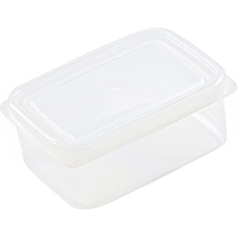 Boîte de conservation pour aliments frais au réfrigérateur, compatible micro-ondes, avec couvercle, rectangulaire. Boîte hermétique pour fruits et légumes, idéale pour la préparation des repas. (1/5)