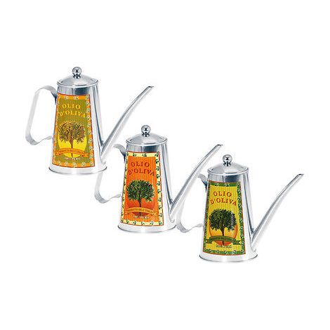 EVA OLIERA DA CUCINA TAVOLA CONTENITORE PORTA OLIO 500 ml. ACCIAIO INOX