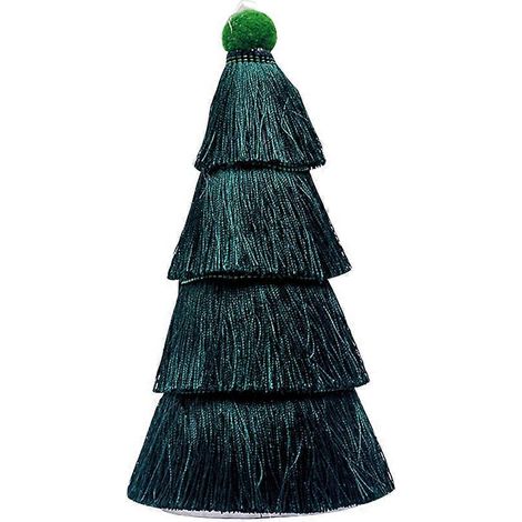 Décoration de Noël chic et élégante, pendentif suspendu à pompon pour sapin de Noël, décoration à suspendre pour la maison et les fêtes (vert foncé)-166CM-Green