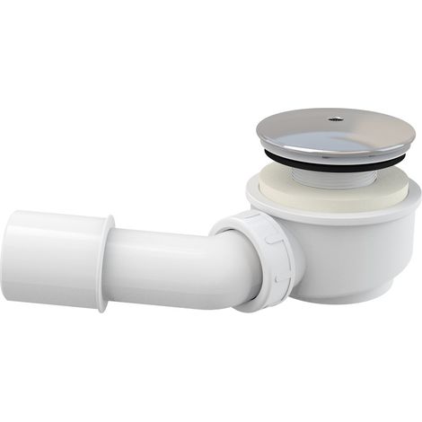 Alca - Kit de drainage diamètre 60 mm, hauteur réduite, chromé A471CR-60