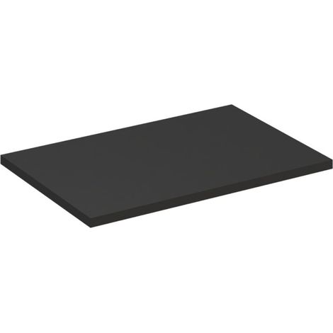 Plan vasque noir SAVIA 80 cm – Plateau de 80 cm pour meuble sous vasque