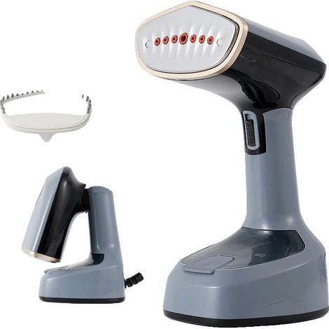 Handdampfer, Kompaktes Design, Einstellbare Dampflevel, GRAU, EU (1/2)