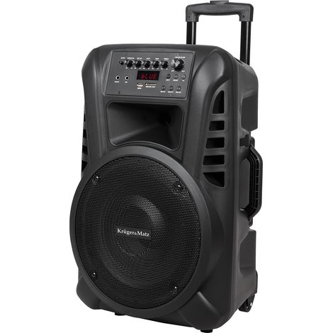 Caja acústica activa (con 2 micrófonos inalámbricos UHF, SD, Bluetooth, FM, USB) de 40 vatios (1/5)
