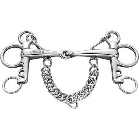 Bocado pelham Sprenger pelham bit acero inoxidable 16 mm 125 mm