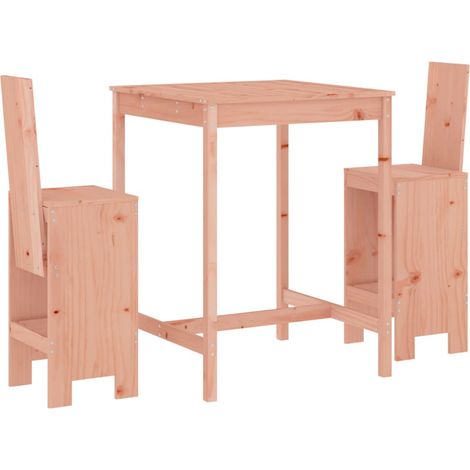 Maison Exclusive - 3-tlg. Gartenbar-Set Massivholz Douglasie