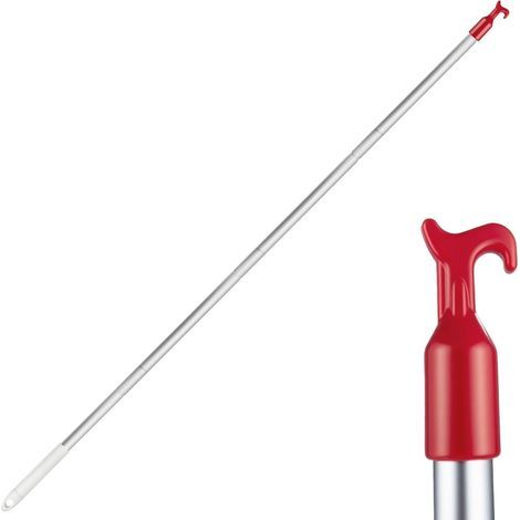 Crochet de grenier - Barre avec crochet pour trappe de grenier - Crochet de traction pour escalier escamotable en aluminium - Crochet pour fenêtre de toit - Barre à ouvrir - Pièces de rechange - 1,1 m (1/5)