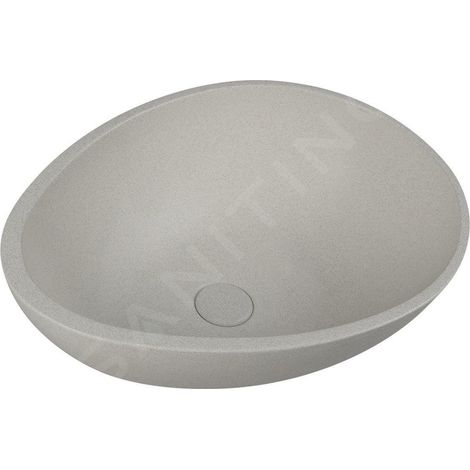 Sapho - Lavabo Punc 53x39 cm, avec bonde, grès blanc BH7000 (1/5)