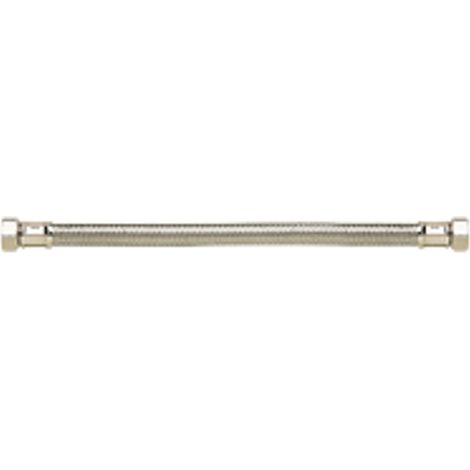 Flexible Tressé Inox série PLUS - Sanitaire/Plomberie - Ø13mm - Femelle/Femelle égale 15x21 - L300mm