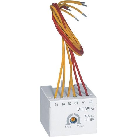 Legrand 416872 Elektronisches Zeitrelais CTX3 mit verzögerter Öffnung – 24–48 V Wechselstrom