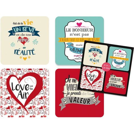 4 sous verres La vie