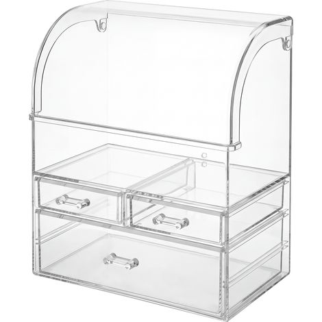 ilus Makeup Storage Organiser Acrylic Cosmetics Organizer Beauty Storage