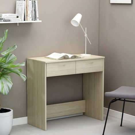 801358 Desk Sonoma Oak 80x40x75 cm Engineered Wood vidaXL