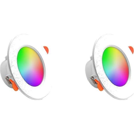 Runder RGB-Smart-Spot mit Bluetooth-Kompatibilität, 2700K-6500K, ideal zur Dekoration von Wohn- und Schlafzimmern. (1/5)