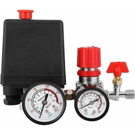 Luftkompressor-Druckschalter, Ventilschalter, Luftkompressor mit Regler-Messgerät