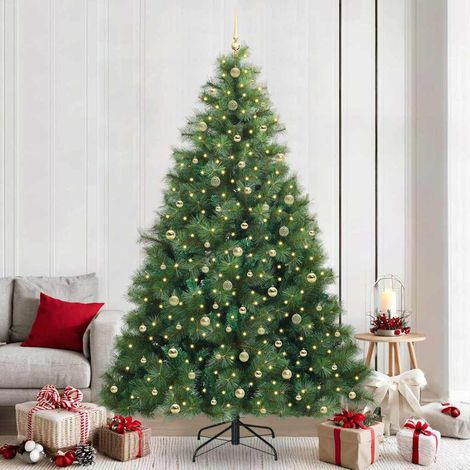 vidaXL Árbol de Navidad artificial con 300 LED Verde 240 cm PE y PVC (1/5)