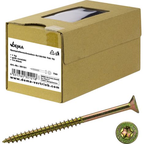 Spanplattenschrauben Holzschrauben Schrauben Senkkopf versch. Größen Ø 3 - 6 mm (1/3)
