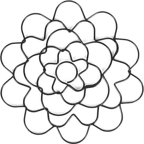 Outil de nouage de fleurs en fil de fer – support à fleurs réutilisable et flexible, noir, 15 cm - JBMEDIA (1/4)