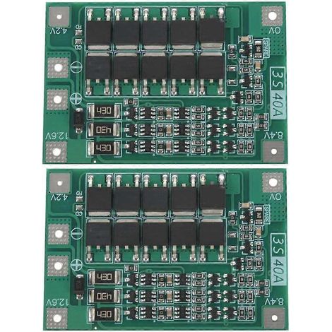 2PCS 3S 40A pour tournevis, carte de protection de batterie Li-Ion 18650 12V-- (1/5)