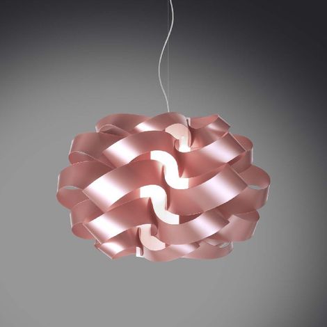CLOUD Lustre suspension trois lumières rose diamètre 75x h50cm