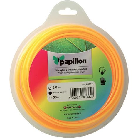 FILO PER DECESPUGLIATORE  NYLON TONDO  3mm x 50mt