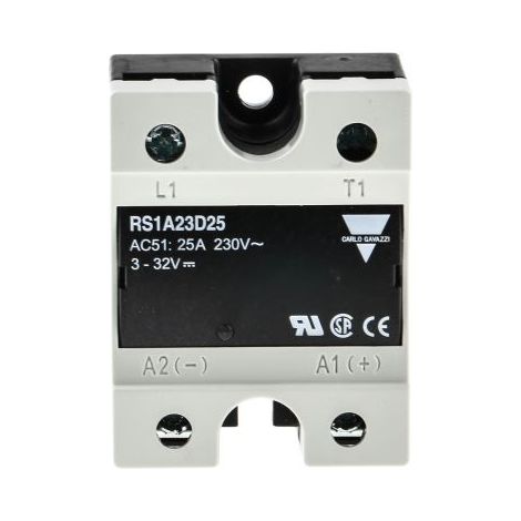 Relais statique, Carlo Gavazzi, 25 A, Montage panneau, 32 V c.c., 265 V c.a. ( Prix pour 1 )