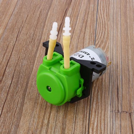 Petite pompe doseuse péristaltique avec tuyau et tête de pompe pour aquarium et laboratoire. (1/5)