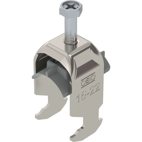 OBO Bettermann Collare a staffa 2056 16-22mm acciaio inox, inossidabile A2 1.4301 lucido, trattato, 1186316