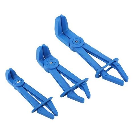 3 Pcs Flexible Colliers de serrage Outil de plastique de frein carburant Ligne d'eau Colliers de serrage Pinch-off Pince kit (1/5)