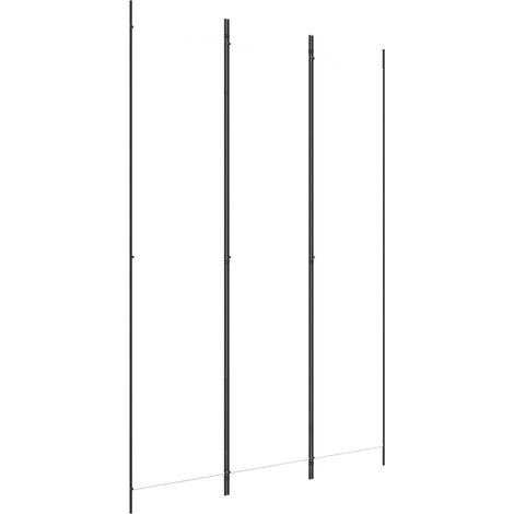 Cloison de séparation 3 panneaux Blanc 150x220 cm Tissu (1/5)