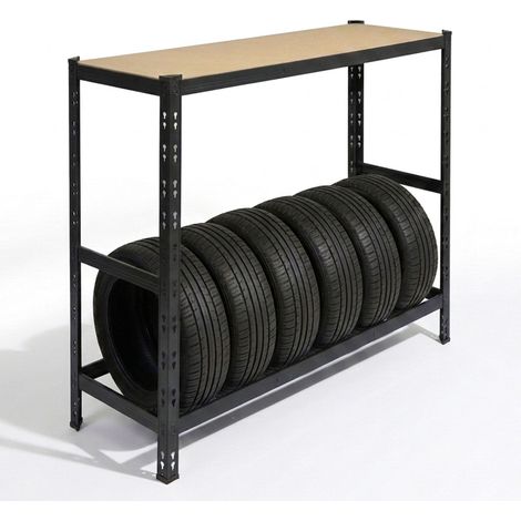 Tire Rack With Adjustable Shelves, Steel Garage Storage (1/5)
