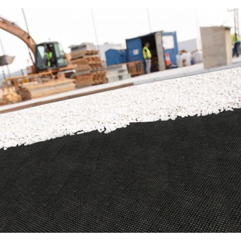 Toile de Paillage Contre Les Mauvais Herbes 10x1,2m en Fibres de Polypropylène Tissées Anti-UV 100g/m2 Résistant Aux Déchirures (1/3)