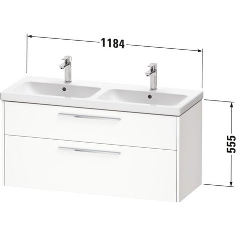DURAVIT DC4674010550000 D-Code Support mural WTU coulissant 2 pour DWT (1/2)