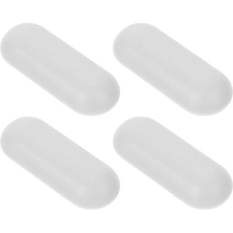 4 protège-sièges de toilettes en plastique transparent avec fonction réduction du bruit et