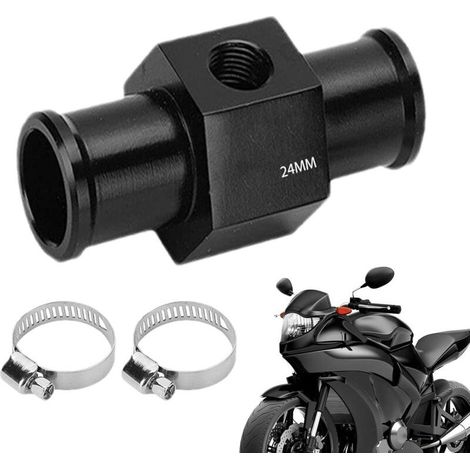 24-mm-Wassertemperatursensor, Sondenadapter für Auto und Kühler, kompatibel mit den meisten Fahrzeugen, genaue Messung und einfache Installation, langlebige Schlauchdichtung (24 mm) (1/5)