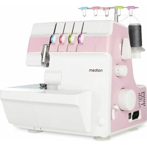 Medion SO 90 Overlockmaschine Rosa 91W 1200 U/min LED