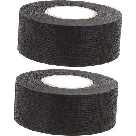 2 rouleaux de ruban isolant ignifuge pour câbles automobiles, noir, (1/5)