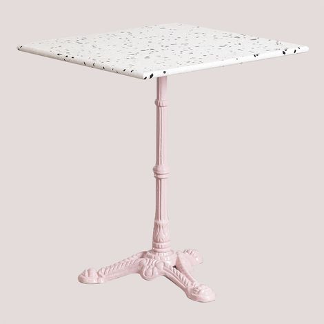 Tavolo Bar Quadrato in Terrazzo (60x60 cm) Volutto SKLUM