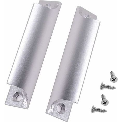 Poignée de porte coulissante - Poignee de meuble cuisine - Poignée de porte de balcon,Convient pour les portes coulissantes, les portes en bois (argent 2pcs) (1/4)