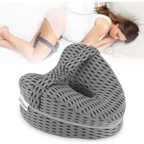 Oreiller De Jambe - Mousse À Mémoire De Forme - Pour Dormir Sur Le Côté - 1 Pièce (1/5)