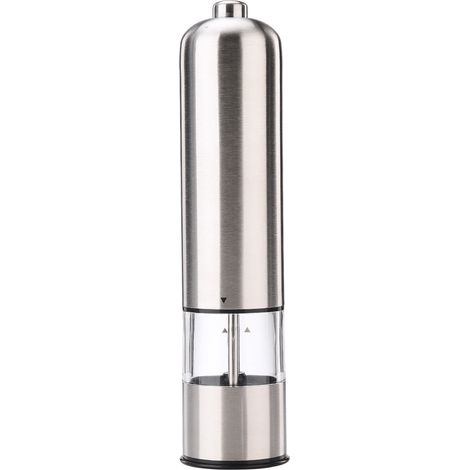 Moulin à poivre électrique en acier inoxydable, broyeur à sel automatique rechargeable (1/5)